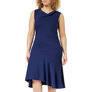 Gina Bacconi Vrouwen Stretch Mos Crêpe Jurk Cocktail, Navy, 22, marineblauw, 48