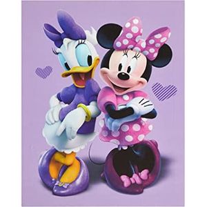 Idea Nuova Disney Minnie Mouse Canvas LED Wall Art, Kindermuur Opknoping Decoratie, 29 x 40 cm