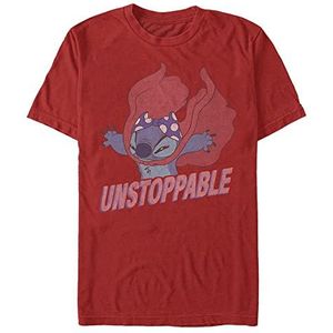 Disney Lilo & Stitch - Unstoppable Stitch Unisex Crew neck T-Shirt Red 2XL