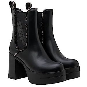 Replay Angela Chelsea High Modieuze laarzen voor dames, 003 Black, 39 EU
