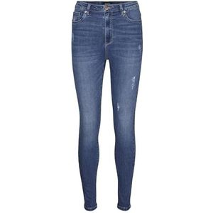 VERO MODA Skinny fit jeans voor dames, blauw (medium blue denim), (L) W x 30L