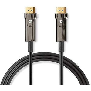 Nedis Ultra High Speed HDMI-kabel, AOC, HDMI-connector - HDMI-connector verguld, zwart, 10,0 m