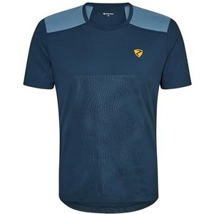 Ziener Heren NEMINDO functioneel shirt - fiets|outdoor|fitness|sport - ademend, sneldrogend, korte mouwen, hale navy, 50