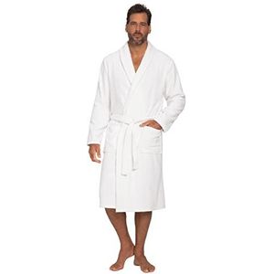 JP 1880 Badstof badjas met sjaalkraag, verkrijgbaar tot maat 8XL 702388, Sneeuwwitje, XL