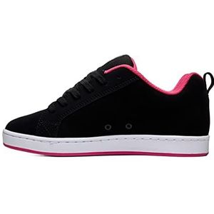 DC Shoes Court Graffik dames Sneaker, Zwart Roze Stencil, 40.5 EU