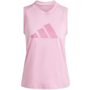 adidas Dames Train Essentials Big Performance Logo Training Tank Top, bliss pink/pink fusion, XS