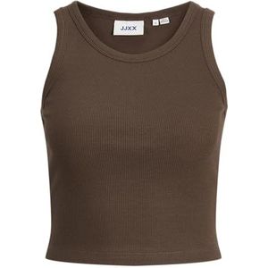 JACK & JONES Jxfallon STR Sl Rib Top JRS Noos, Brakken, M