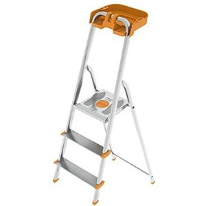 COLOMBO ladder van aluminium Attica 3Gradini met bekerhouder en om te knutselen