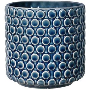Bloomingville - Dot - Bloempot - Petrol - Keramiek - 12,5 cm ø