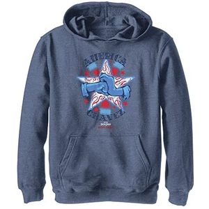 Marvel Unisex Kinderen Get Ready Hoodie, Marineblauw Heather, L, Marineblauw Heather, L