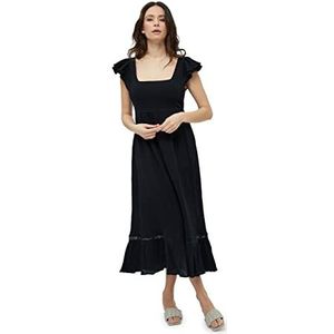 Desires dames Chira mouwloze midkuit jurk Zwart S
