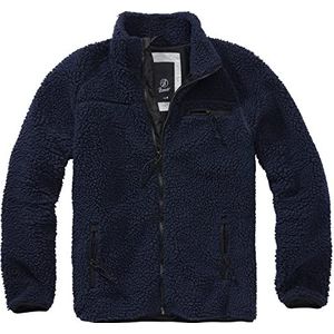 Brandit Teddyfleece herenjack, Donkerblauw, 4XL