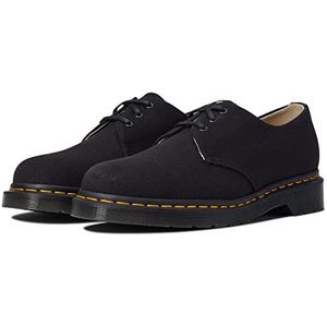 Dr. Martens 1461 11838001 Klimschoenen voor heren, Zwart natuurlijk canvas, 36 EU