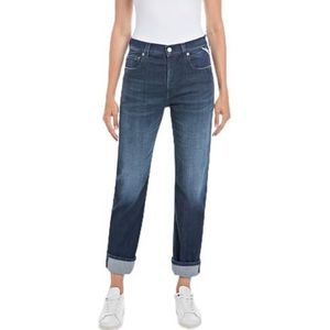 Replay Dames MAIJKE Straight Jeans, 007 Dark Blue, 2730, 007, donkerblauw, 27W x 30L