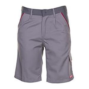 Planam shorts Highline, maat 4XL, zink/leien/rood, 2371068