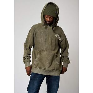 Kaporal, Sweatshirt voor heren, regular fit, lange mouwen, capuchon kraag, model Roky, kleur donkerkaki, maat 2XL, Donkere Khaki, XXL