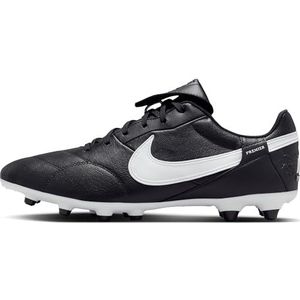 Nike Premier III Fg voetbalschoen voor heren, zwart/wit, 42 EU, Zwart/Wit, 49.5 EU