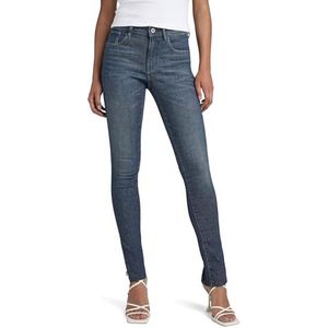 G-STAR RAW Dames 3301 Skinny Slit Jeans, Blauw (verharde blauwe D106-d135), 28W x 30L