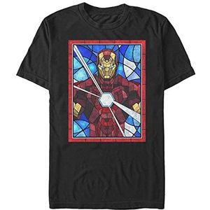 Marvel Avengers Classic - Ironman Glass Unisex Crew neck T-Shirt Black 2XL