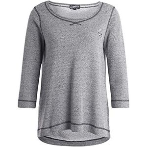 DREIMASTER Dames sweater 30602919-DR020, marine melange, S, marineblauw, gemêleerd, S