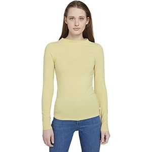 TOM TAILOR Denim Dames Shirt met 1022071, 25987 - Soft Yellow, XXL