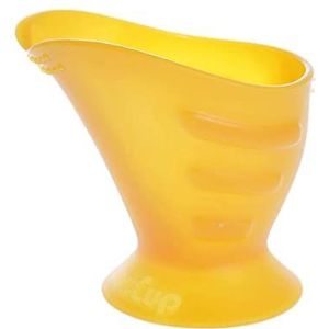 Hoppediz CamoCup drinkbeker geschikt voor alle baby's om te leren drinken en kinderen en volwassenen met sensomotorische beperkingen, geel, 1 stuk (1 stuk)