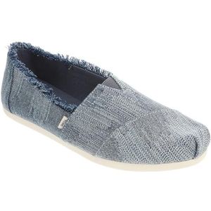 Toms Alpargata gehaakte instapper voor dames, Dark Sky Getextureerde Denim Fray, 43.5 EU