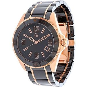 Guess GC Quartz horloge Man X85011G2S Sport Class XL 42,0 mm, zwart, armband