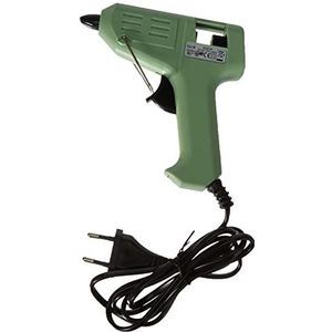 Cléopâtre Glue Gun LOTPOPCPP-1 mini-lijmpistool + 100 navulsticks, voor creatieve hobby en kleine knutselwerkjes, groen