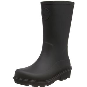 Fitflop Unisex Kid's Wonderwelly Fashion Boot, Zwart