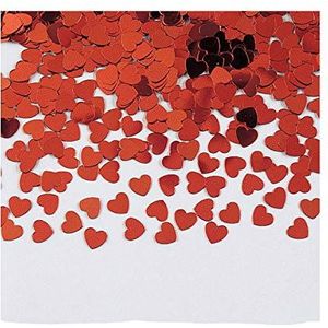 Creative Converting 02015 Valentine's Confetti, papier, rood