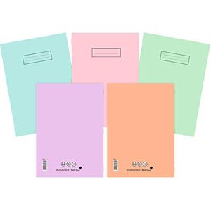 Silvine notitieboeken, verschillende pastelkleuren, 10 stuks A4
