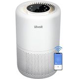 LEVOIT Slimme Luchtreiniger met WiFi en Alexa, 3-in-1 HEPA H13-filter tegen 99,97% stof pollenrook voor mensen met allergieën, CADR 170m³/u voor 35m² appartementslaapkamer, nachtlampje timer