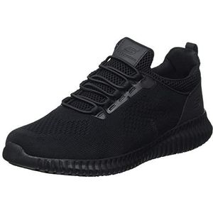 Skechers Heren Cessnock Sneaker, Zwart textiel water- en vlekafstotend, 39.5 EU