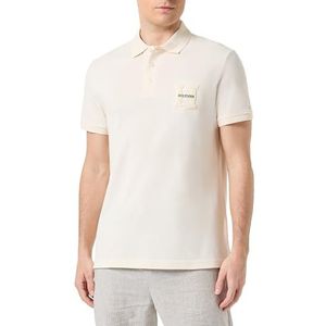 Tommy Hilfiger Heren Boucle H Embro Reg Polo S/S Polo's, Beige, XXL, Calico, XXL