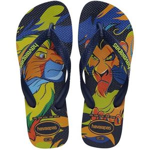 Havaianas Top Disney Classic (Mini Me), Flip Flop Unisex Kinderen, Donkerblauw, 8 UK Child