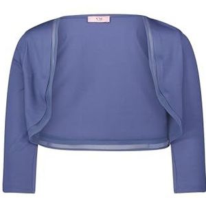 Vera Mont Bolero-jas voor dames, nauwsluitend, blauw (stone blue), 38