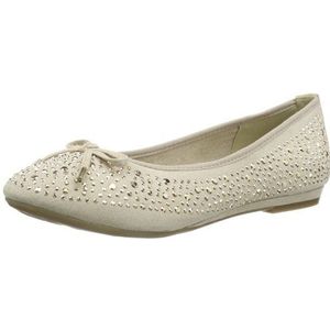 Jana Barrier 8-8-22102-22-418 dames ballerina's, Beige Ivory 418, 36 EU X-Breed