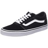 Vans Sneaker Ward Canvas heren Low-Top Trainers , zwart Suede Canvas Black White Car , 50 EU