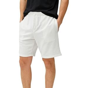 Koton Heren Basic Shorts Trekkoord Slim Fit Pocket Gedetailleerd, Ecru (002), XL