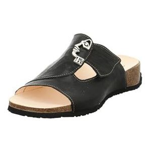 Think! - MIZZI - Pantolette - Zwart - Chromvrij Gelooid Leer