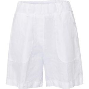 BRAX Dames Style Macie B Pure Linen Shorts, Wit, 38, wit, 29W x 32L
