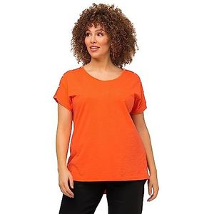 Ulla Popken, Dames, grote maten, T-shirt, mandarijn, 46/48 NL