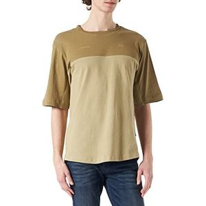 G-STAR RAW C&s 3 Loose T-shirt voor heren, meerkleurig (Lt Moss/Fresh Army Green Color Block C336-d020), XS