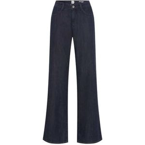 Style Maine Wide Leg Vorm in Blue Soul Denim, 22 Clean Dark Blue, 27W / 32L