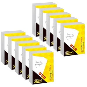 Idena 90951 - Kopieerpapier DIN A5, 10 pakken van 500 vellen 80 g/m², wit printerpapier voor laser- en inkjetprinters