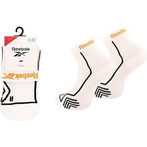 Reebok Technische fitnesssokken, uniseks, ademend, hoge prestaties, voor sportsessies, fitnessstudio, training, wasbaar, 1 paar, maat 43-45, wit, Wit, 43-45