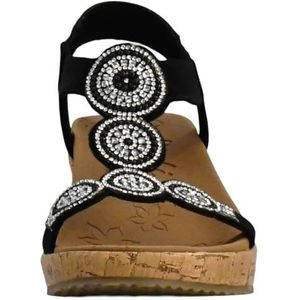 Skechers Beverlee Date Glam, damessandalen met sleehak, Cruz V2 vers schuim, 39.5 EU