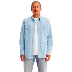 Levi's Barstow Western Standard Light Indigo - Worn IN, Juniper Icy Light Wa, XS