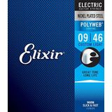 Elixir® Strings snaren voor elektrische gitaar met POLYWEB®-Coating, superlicht (.009-.046)